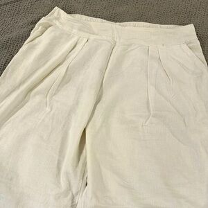 Abercrombie & Fitch Linen Pleated Trousers